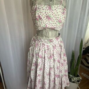 Mable skirt & crop top set